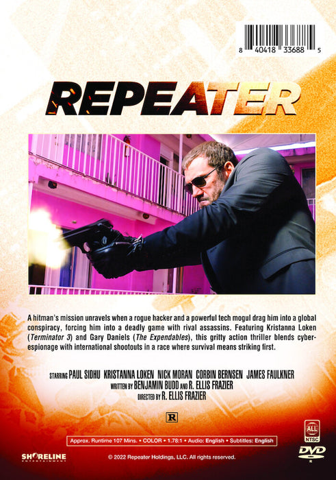 Repeater (MOD) (DVD Movie) - back cover art