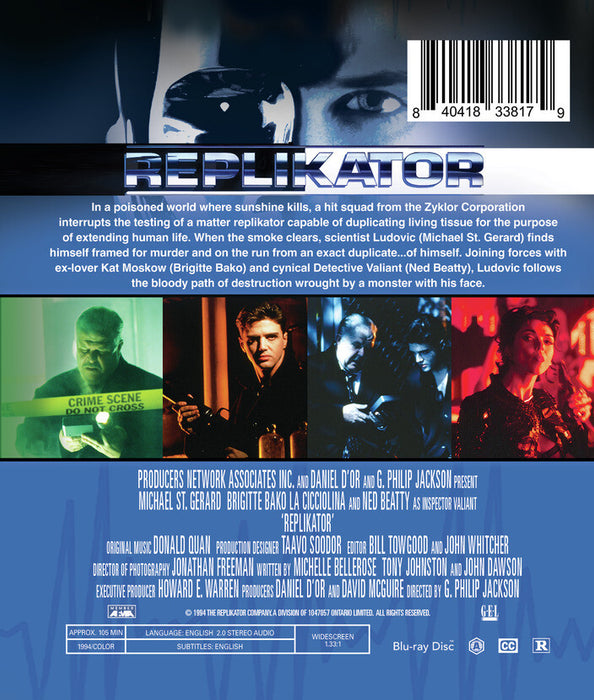 Replikator (MOD) (BluRay Movie) - back cover art
