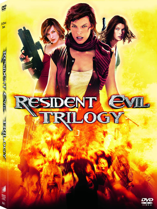 Resident Evil/Resident Evil: Apocalypse/Resident Evil: Extinction with Bonus Disc DVD - movie cover art