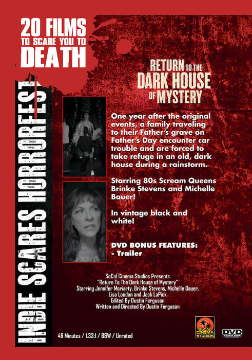 Return To The Dark House of Mystery (MOD) (DVD Movie) - back cover art