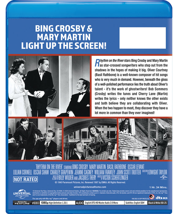 Rhythm on the River (MOD) (BluRay Movie) - back cover art
