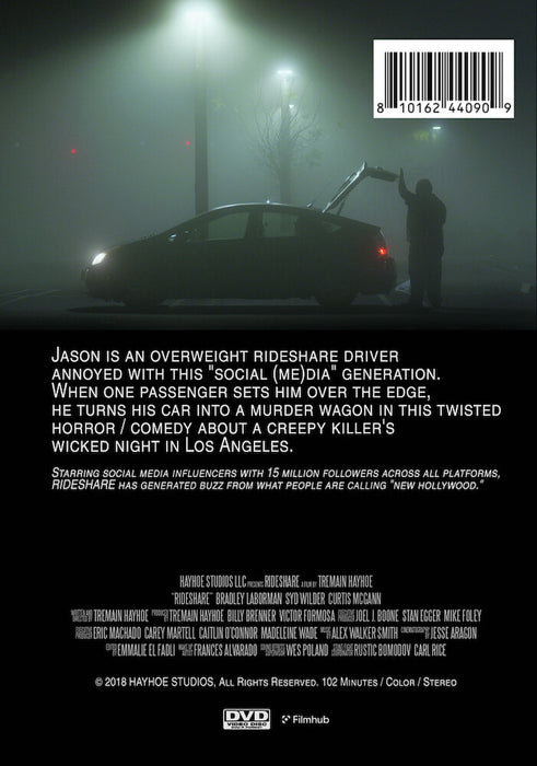 Ride Share (MOD) (DVD Movie) - back cover art