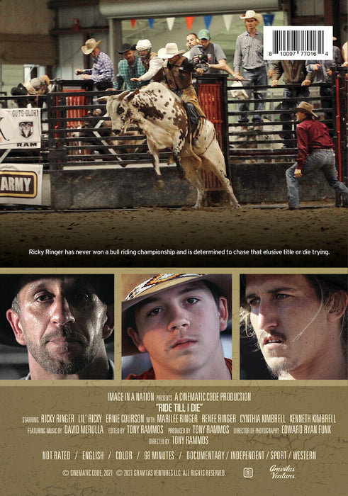 Ride Till I Die (MOD) (DVD Movie) - back cover art