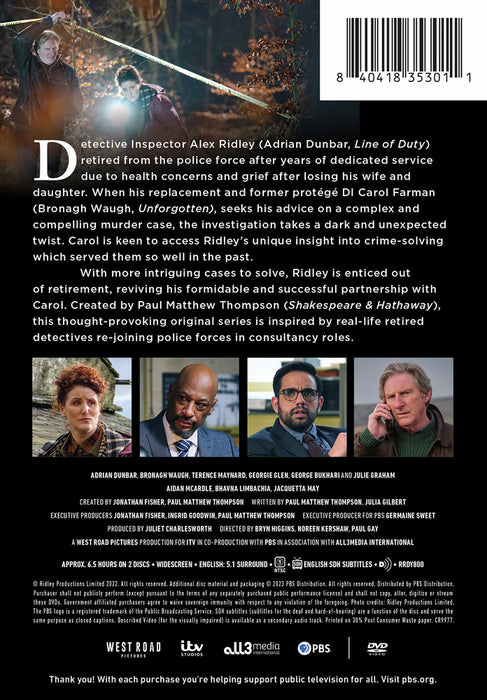 Ridley Season 1 (MOD) (DVD Movie) - back cover art