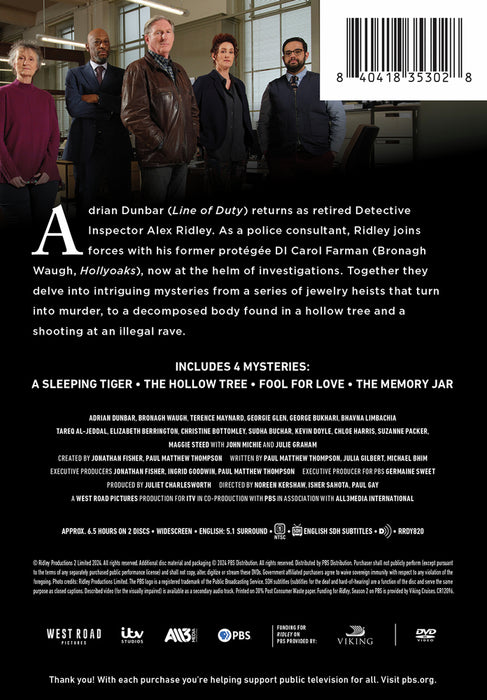 Ridley Season 2 (MOD) (DVD Movie) - back cover art