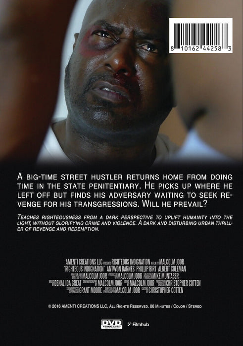 Righteous Indignation (MOD) (DVD Movie) - back cover art