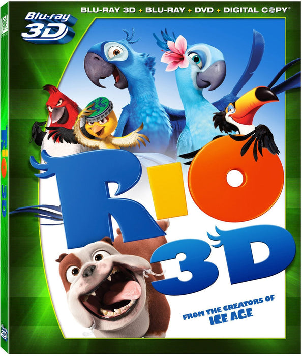 Rio (Four-Disc Blu-ray 3D/ Blu-ray/ DVD/ Digital Copy) - movie cover art