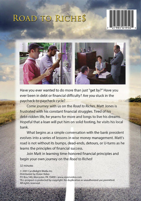 Road to Riches (MOD) (DVD Movie) - back cover art