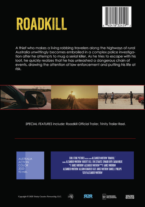 Roadkill (MOD) (DVD Movie) - back cover art