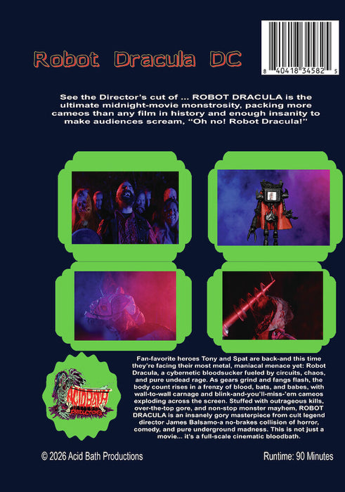Robot Dracula Director's Cut (MOD) (DVD Movie) - back cover art