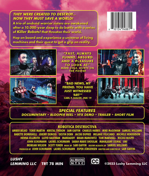 Robotica Destructiva (MOD) (BluRay Movie) - back cover art