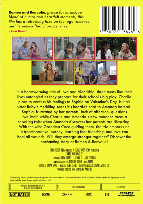 Romeo and Benvolio (MOD) (DVD Movie) - back cover art