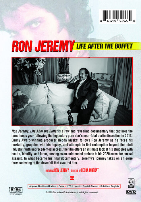 Ron Jeremy: Life After the Buffet (MOD) (DVD Movie) - back cover art