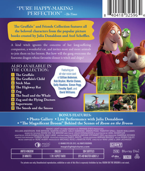 Room on the Broom (MOD) (BluRay Movie) - back cover art