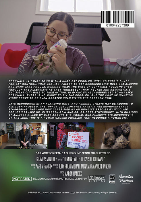 Running Wild: The Cats of Cornwall (MOD) (DVD Movie) - back cover art