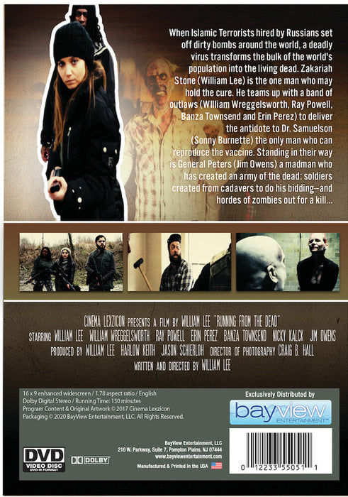 Running from the Dead (MOD) (DVD Movie) - back cover art