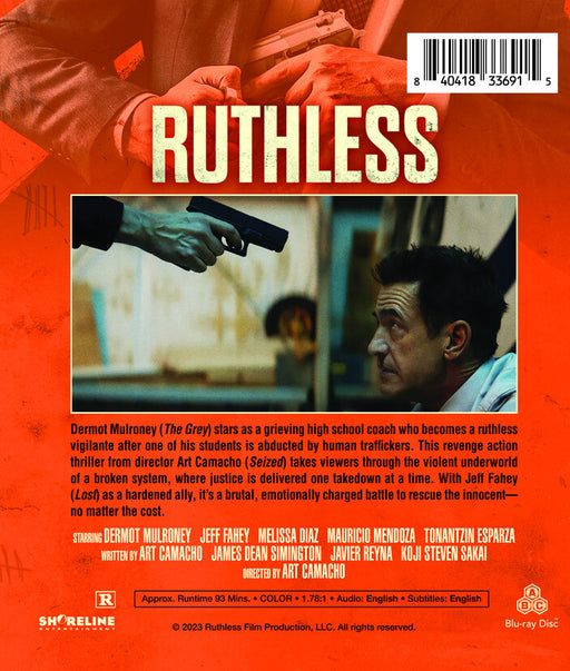 Ruthless (MOD) (BluRay Movie) - back cover art