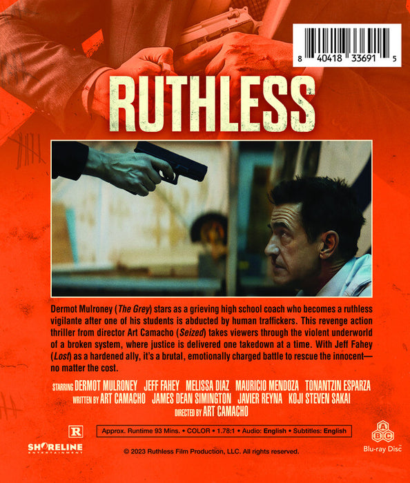 Ruthless (MOD) (BluRay Movie) - back cover art