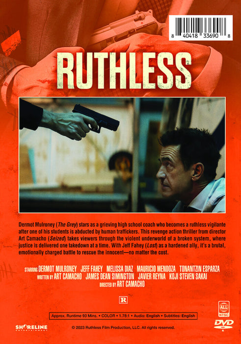 Ruthless (MOD) (DVD Movie) - back cover art