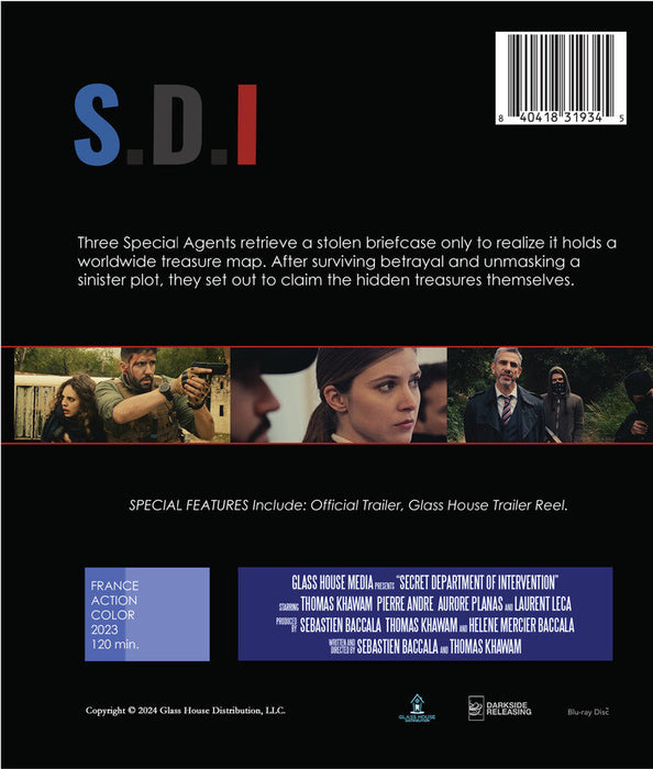 S.D.I Secret Department of Intervention (MOD) (BluRay Movie) - back cover art