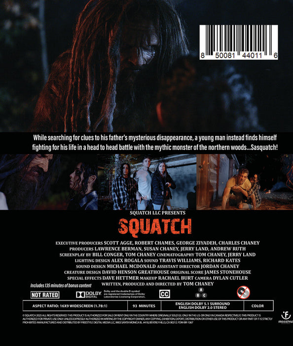 SQUATCH (MOD) (BluRay Movie) - back cover art