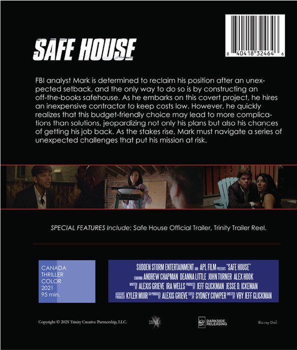 Safe House (MOD) (BluRay Movie) - back cover art