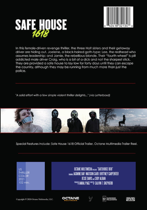 Safehouse 1618 (MOD) (DVD Movie) - back cover art