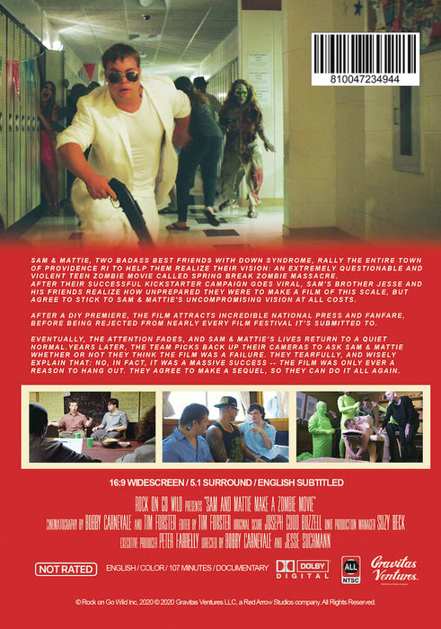 Sam & Mattie Make a Zombie Movie (MOD) (DVD Movie) - back cover art