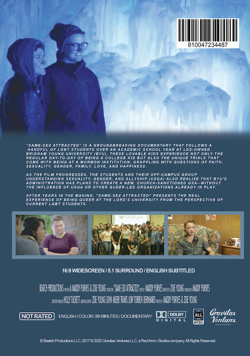 Same-Sex Attracted (MOD) (DVD Movie) - back cover art