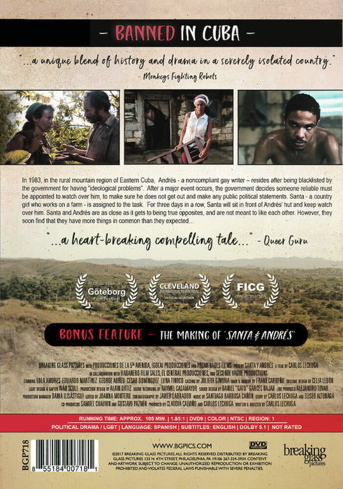 Santa & Andres (MOD) (DVD Movie) - back cover art