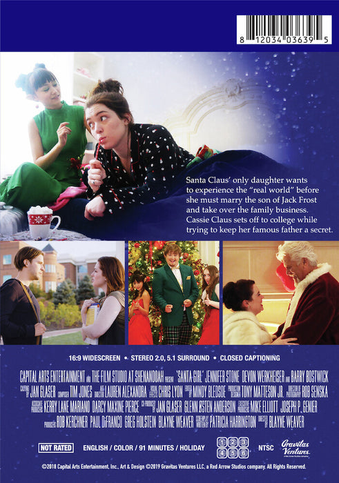 Santa Girl (MOD) (DVD Movie) - back cover art
