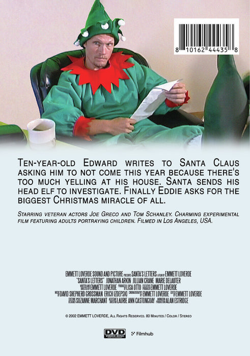 Santa's Letters (MOD) (DVD Movie) - back cover art