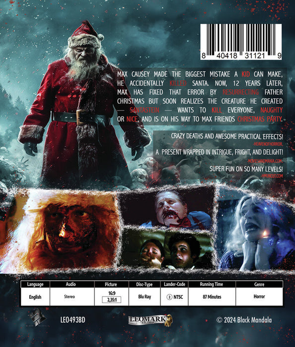 Santastein (MOD) (BluRay Movie) - back cover art