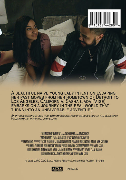 Sasha Lanes (MOD) (DVD Movie) - back cover art