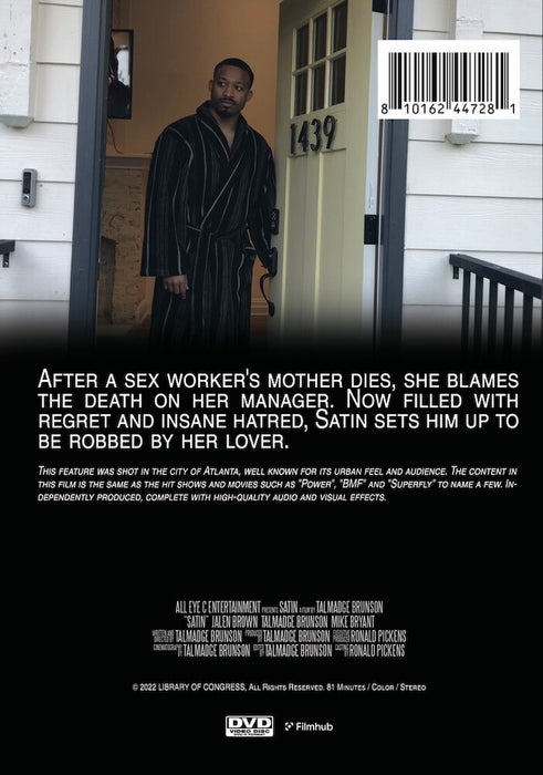 Satin (MOD) (DVD Movie) - back cover art
