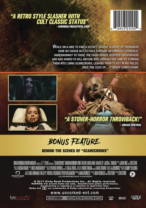 Scarecrows (MOD) (DVD Movie) - back cover art