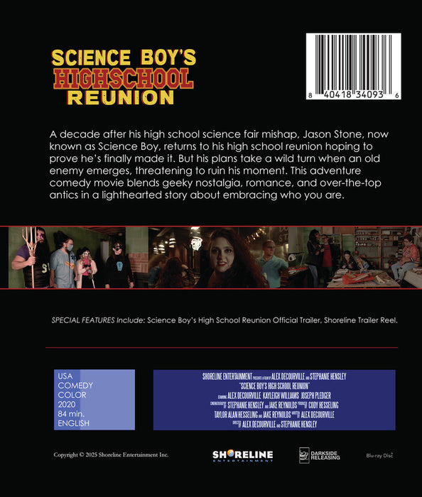 Science Boy's High School Reunion (MOD) (BluRay Movie) - back cover art