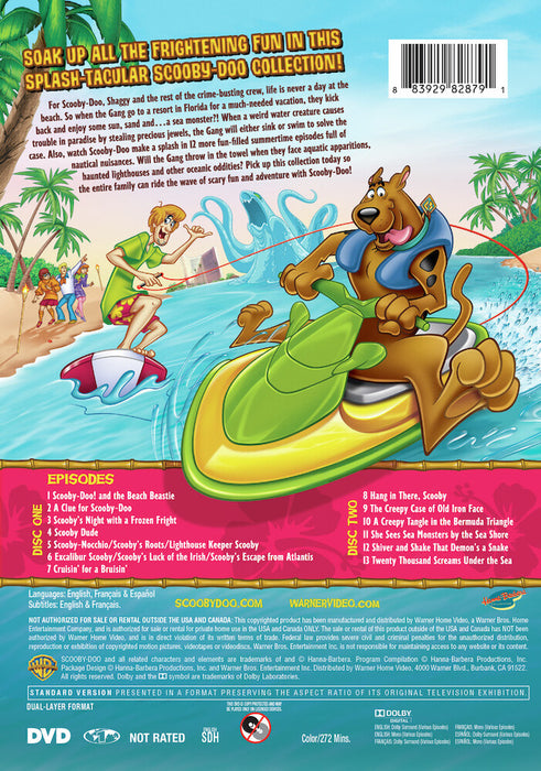 Scooby-Doo! 13 Spooky Tales Surf's Up Scooby-Doo! (MOD) (DVD Movie) - back cover art