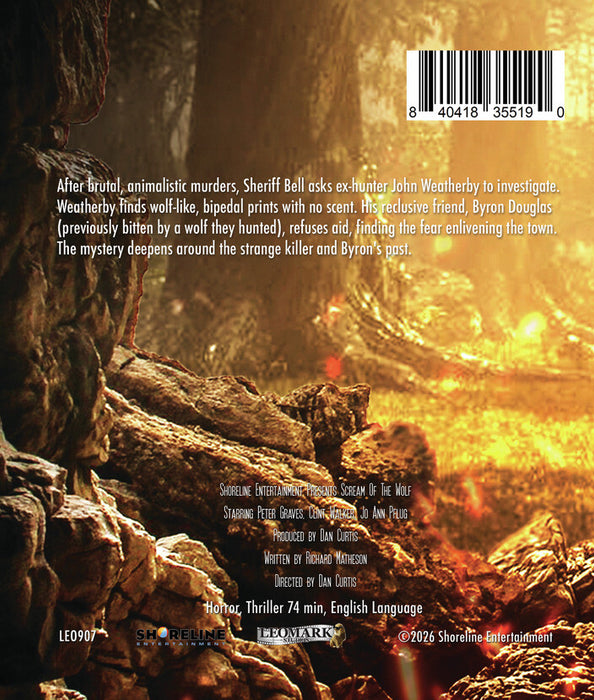 Scream of the Wolf (MOD) (BluRay Movie) - back cover art