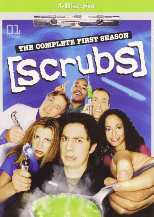 Scrubs - The Complete First Season DVD - movie cover art