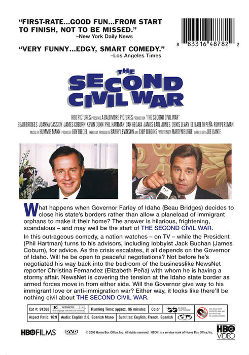 Second Civil War, The (MOD) (DVD Movie) - back cover art