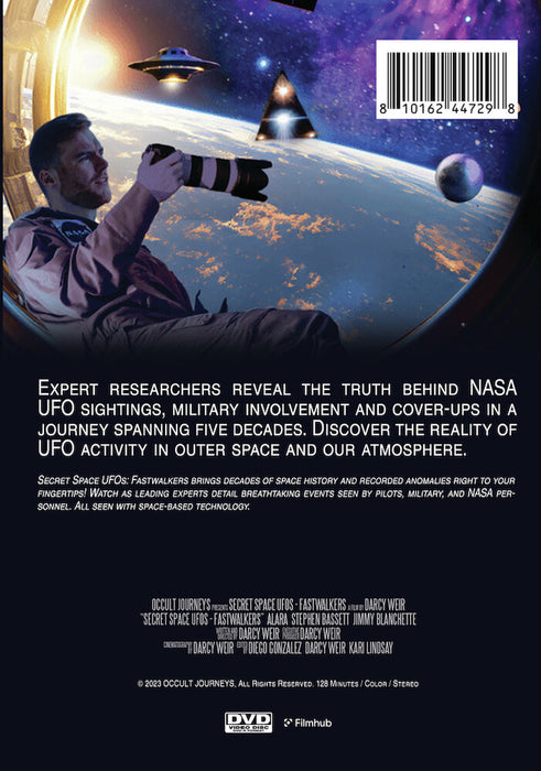 Secret Space UFOs: Fastwalkers (MOD) (DVD Movie) - back cover art
