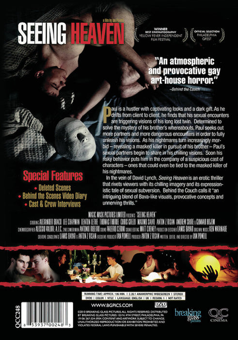 Seeing Heaven (MOD) (DVD Movie) - back cover art