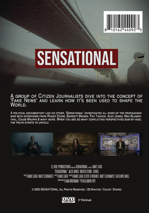 Sensational (MOD) (DVD Movie) - back cover art