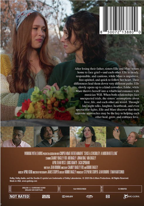 Sense & Sensibility: A Modern Retelling (MOD) (DVD Movie) - back cover art