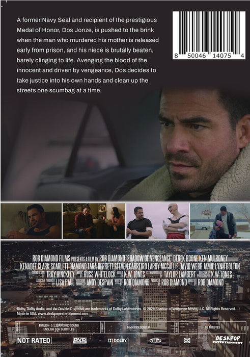 Shadow Of Vengeance (MOD) (DVD Movie) - back cover art