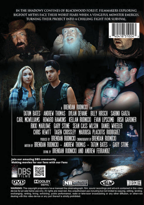 Shadows of Bigfoot (MOD) (DVD Movie) - back cover art