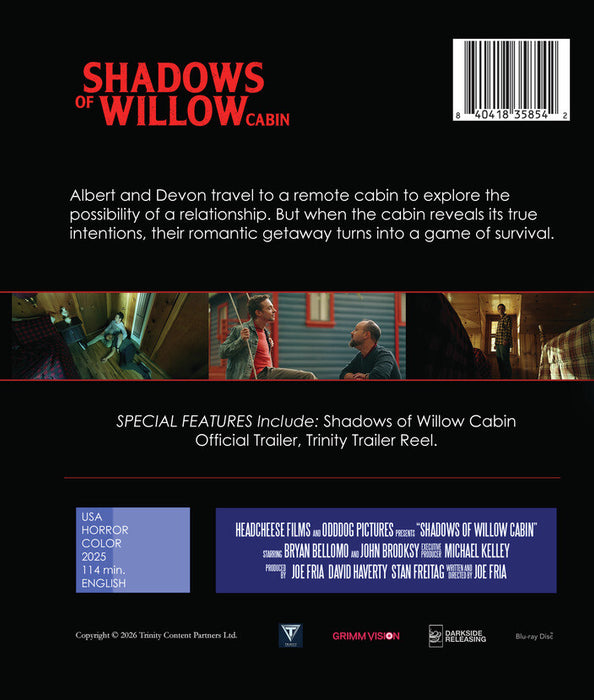 Shadows of Willow Cabin (MOD) (BluRay Movie) - back cover art