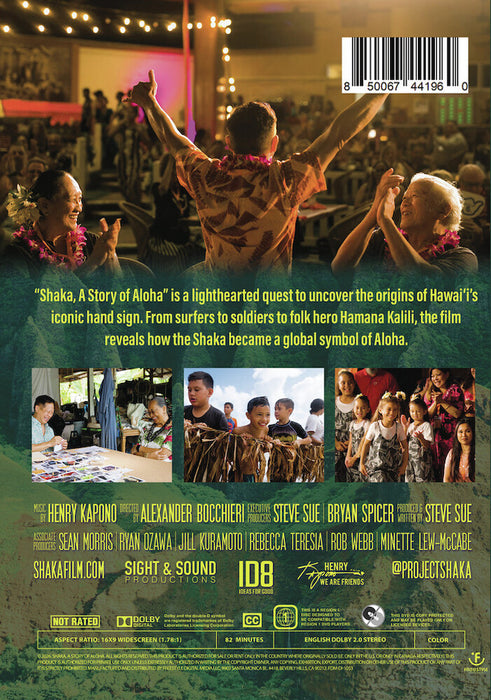 Shaka, A Story of Aloha (MOD) (DVD Movie) - back cover art