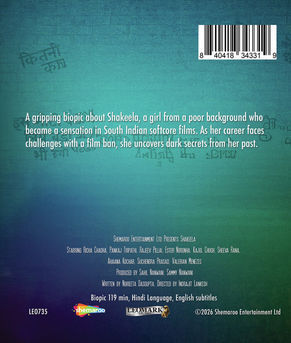 Shakeela (MOD) (BluRay Movie) - back cover art